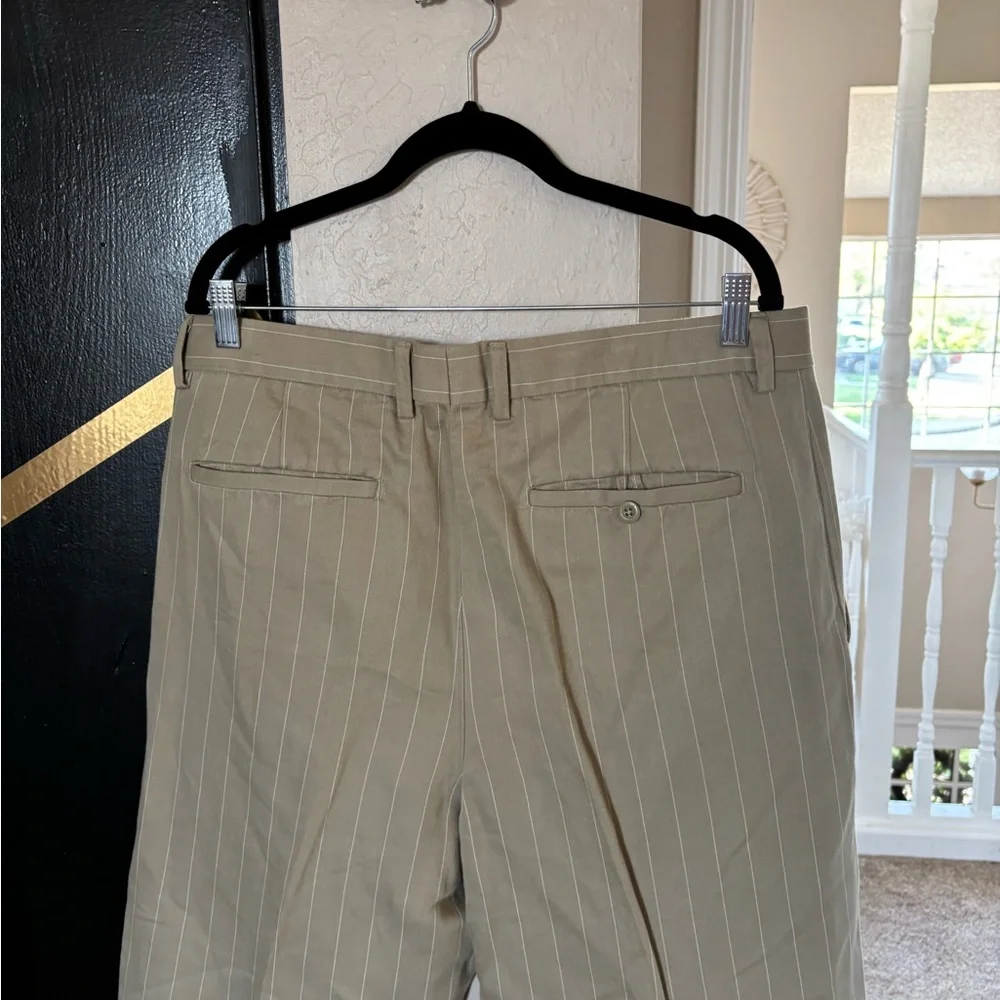 Banana Republic Men's Tan Pinstripe Pants 35/34